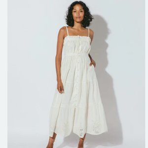 Cleobella Isabel Ankle Dress | Ivory size Large NWT #103